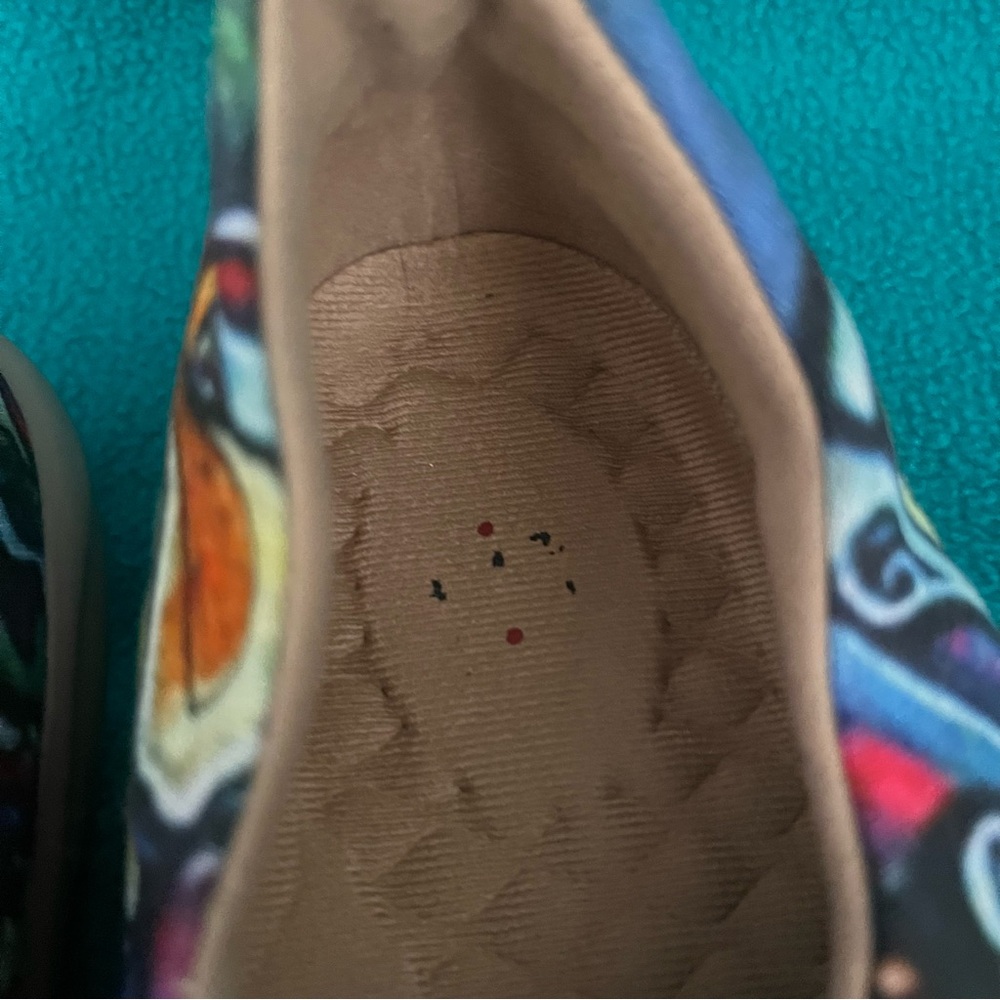 UIN Colorful Abstract Slip-On Women's Shoes Sz 9 - Picture 7 of 12